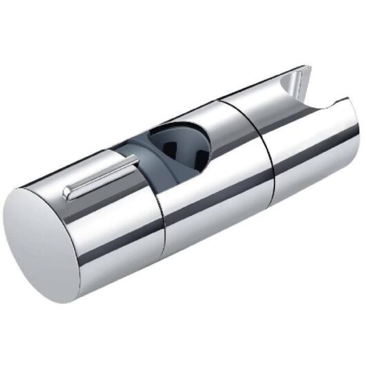 Adjustable Shower Bracket 18-25mm Universal Shower Rod Holder No Drilling Swivel Replacement for Bathroom Silver