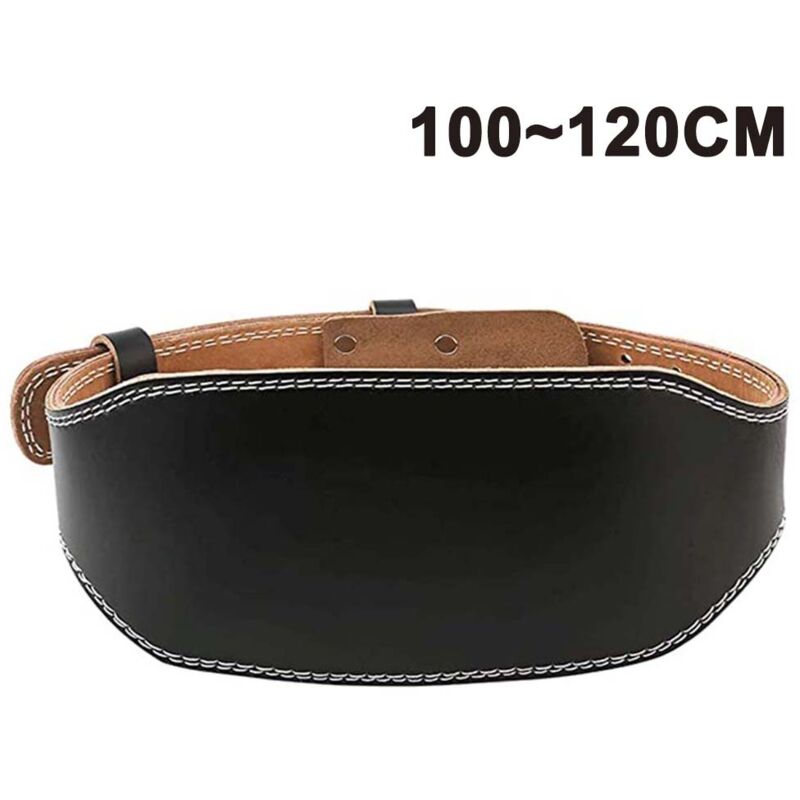 Adjustable leather weightlifting belt, lumbar support for weightlifting