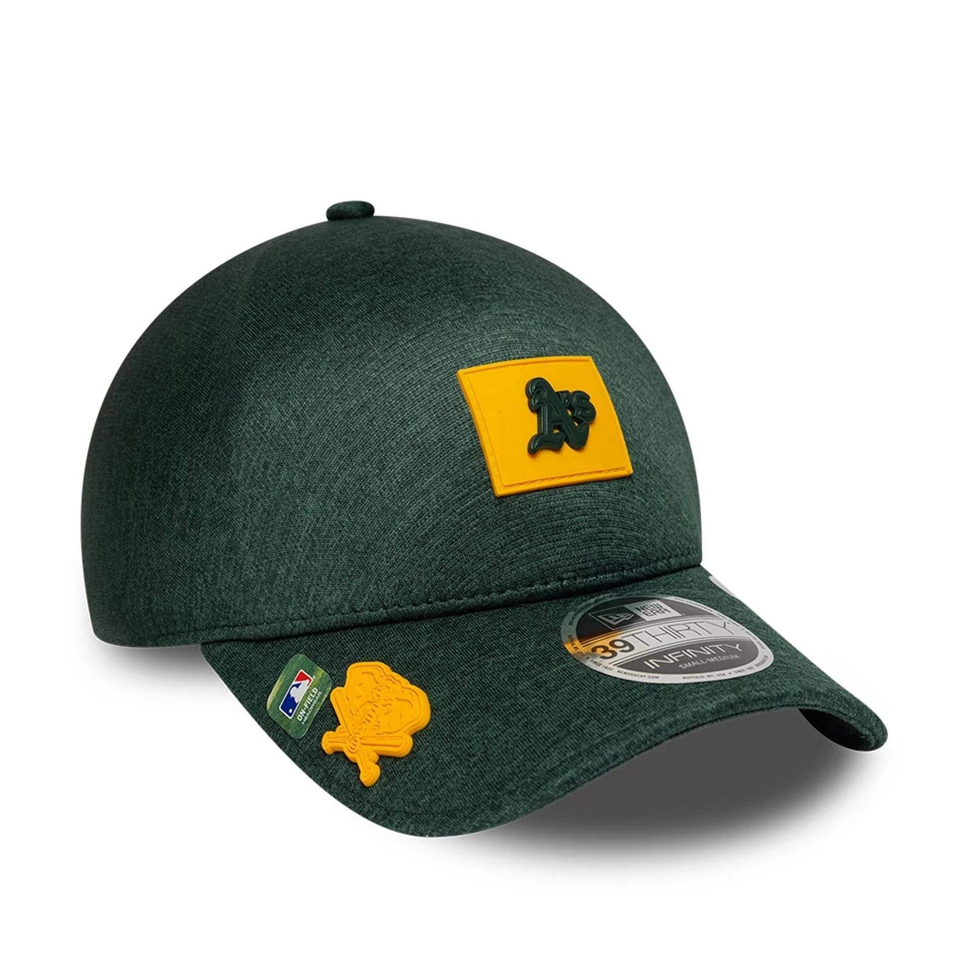 Athletics MLB Clubhouse Dark Green 39THIRTY Infinity Stretch Fit Cap New Era Cap adult unisex