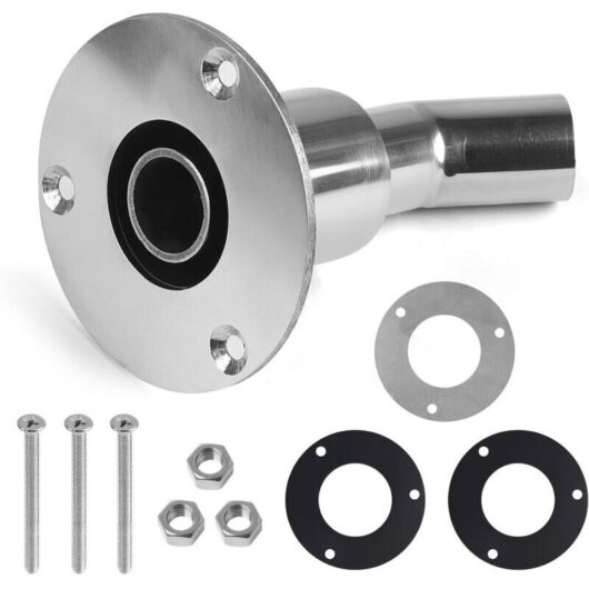 Diesel Heater Exhaust Fitting - 24mm, 316 Stainless Steel Through Exhaust for Parking Heaters, Exhaust Pipe for Boats, Cars, and Trucks, Elbow