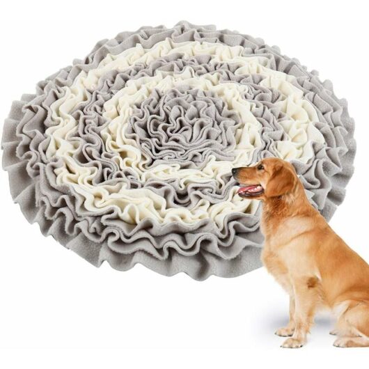 Dog snuffle mat 45 x 45 cm, Dog digging mat, Interactive educational mat toys mat, Educational toys for dog sniffing foraging exercise relaxation