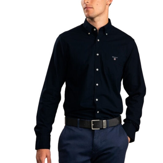 Gant Mens Regular Fit Shirt | The Oxford Shirt - Black / S