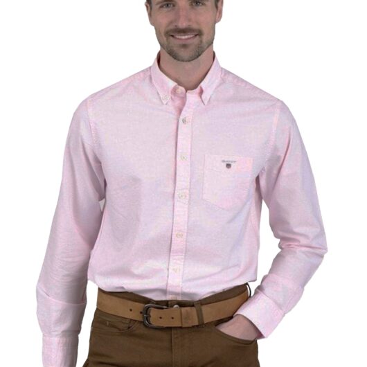 Gant Mens Regular Fit Shirt | The Oxford Shirt - Pink / S