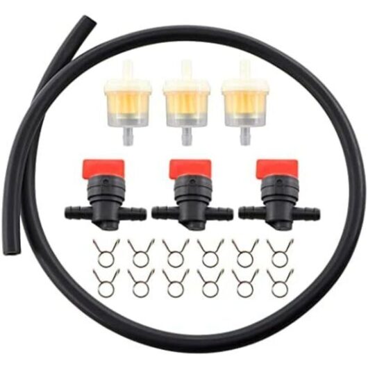 Gotrays - 3 Pack Universal 6mm Fuel Tap - Fits Most Briggs & Stratton 698183, 494768, 493960, 491860, Wolf 2058063, 2059063 Engines