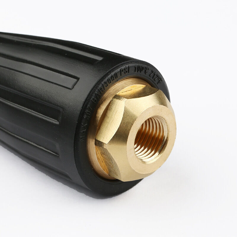 High Pressure Rotary Nozzle 3000 PSI Turbo Spray Nozzle for High Pressure Washer with 1/4" Quick Connect Fitting, 030 (black)