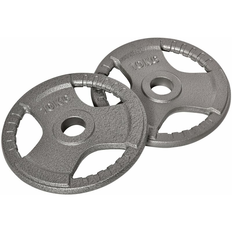 Homcom 2'' Olympic Weight Plates Sets for Strength Training w/ Weight 2 x 10kg'