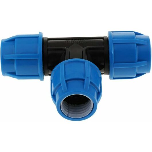 Hoopzi - Garden Hose Tee Connector Plastic Coupling Fitting Garden Hose Coupler Hose Connector - 32mm