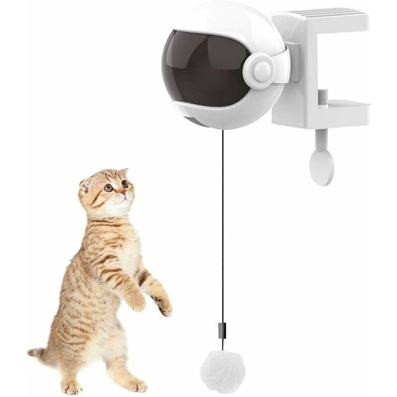 Intelligent Cat Toy, Cat Toy, Interactive Cat Toy, Automatic Lifting Ball Interactive Puzzle, Smart Pet Toys (White) - Fei Yu