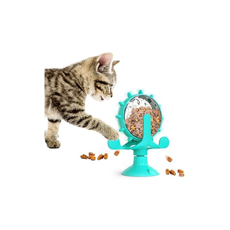 Longziming - Cat Toys, Cat Food Dispenser, Interactive Windmill Toys for Kittens
