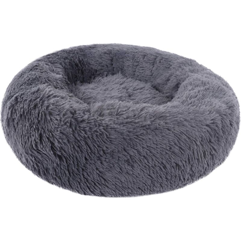 Memkey - Calming Basket, Cat Bed, Pet Basket for Cats and Small Dogs, Cat Bed Cushion, Donut Dog Bed, Fits 40cm (1 Pack), Dark Gray