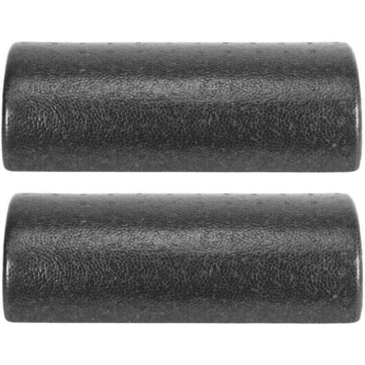 Pair of semi-circular foam massage rollers, 30 cm in diameter, for yoga, Pilates, sports, fitness and balance exercises.