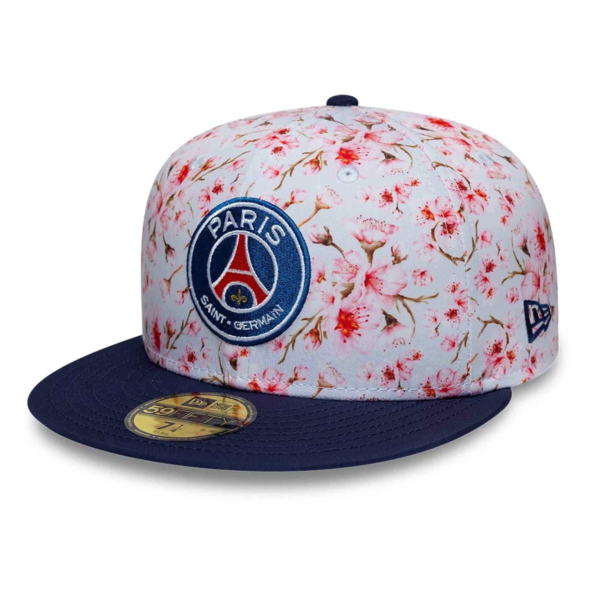 Paris Saint Germain Cherry Blossom Navy 59FIFTY Fitted Cap New Era Cap adult unisex