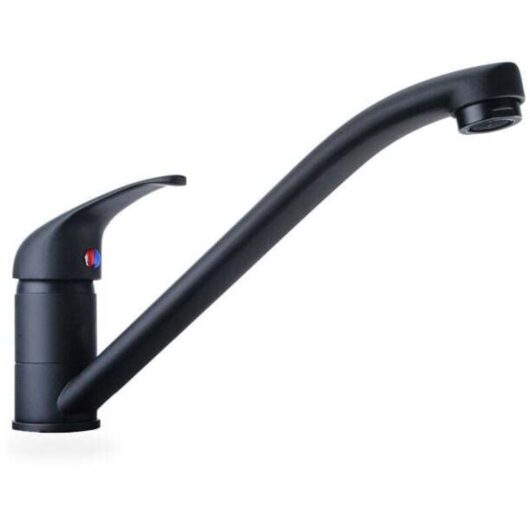 360° Swivel Kitchen Sink Faucet Matte Black Brass Kitchen Sink Tap with G3/8'' Hose Fittings mumu