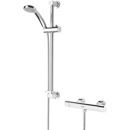 Bristan - Frenzy Chrome Thermostatic Fast Easy Fit Bar Shower Valve Safe Touch