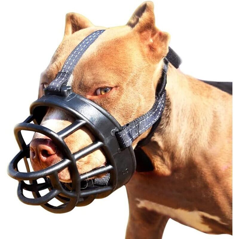Dog Muzzle-Soft Basket Muzzle for Dogs Secure and Comfortable Fit, Better Prevent Biting, Chewing and Barking Muzzle (Size 2)