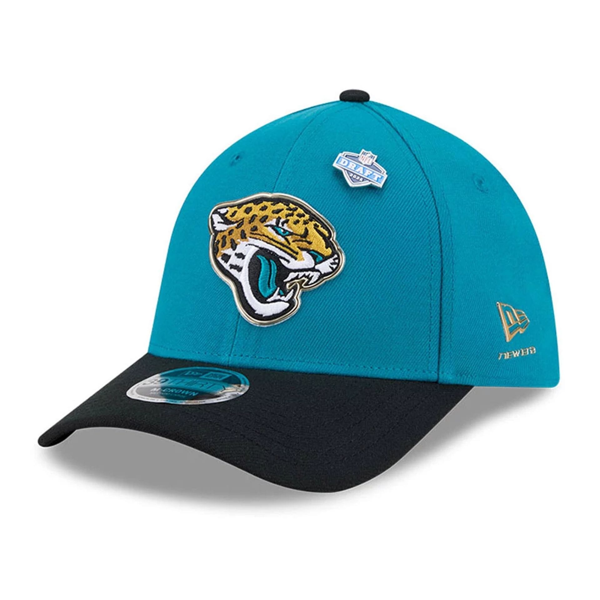 Jaguars NFL Draft 2026 Turquoise 39THIRTY M-Crown Stretch Fit Cap New Era Cap adult unisex