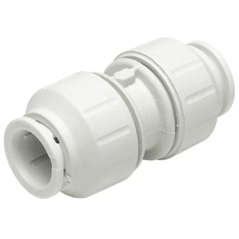 John Guest Speedfit Straight Coupler 15mm (Pack of 3)