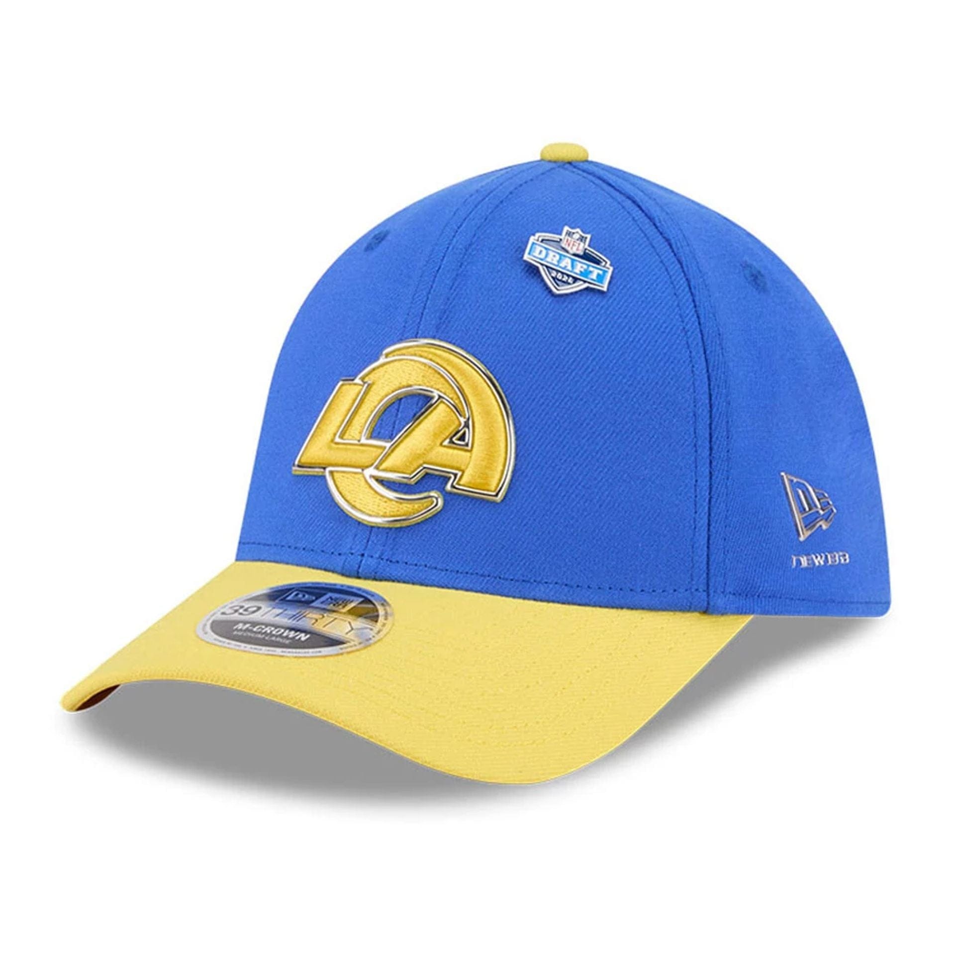 LA Rams NFL Draft 2026 Bright Blue 39THIRTY M-Crown Stretch Fit Cap New Era Cap adult unisex