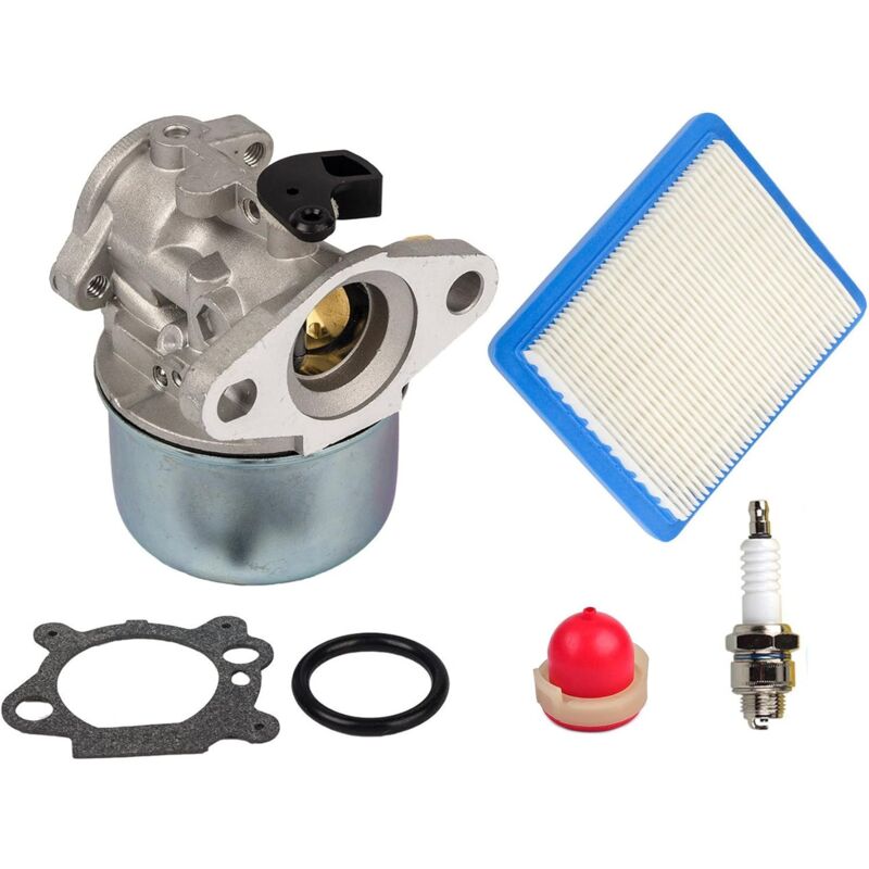 Linghhang - 799868 Carburetor Kit with Primer Bulb and Air Filter 491588 Fits Briggs & Stratton 4-7 hp Engines 498170,497586,497314