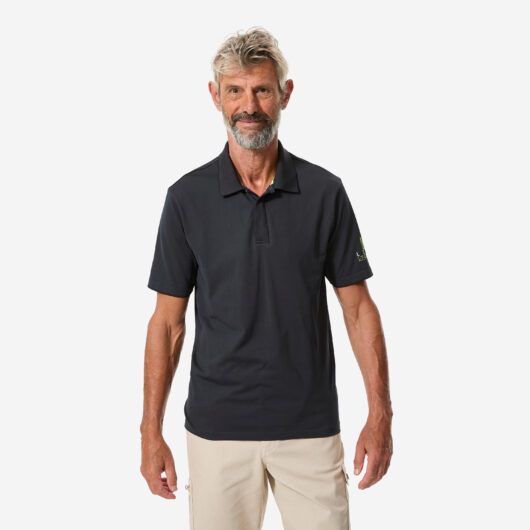 Men's Quick-drying - Breathable - Seamless Sailing Polo Shirt - 500 Dark Grey