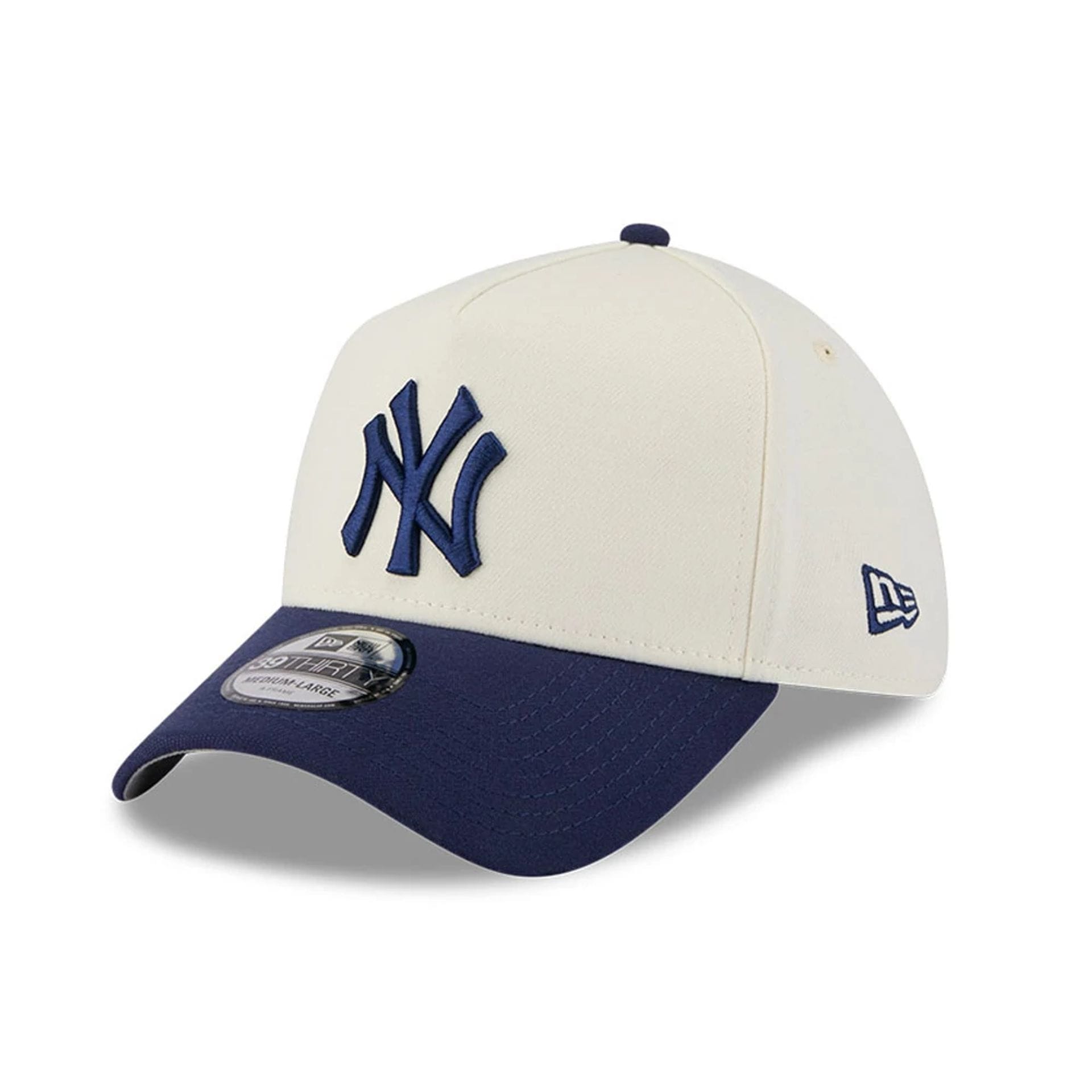 New York Yankees MLB Chrome Navy 39THIRTY A-Frame Stretch Fit Cap New Era Cap adult unisex