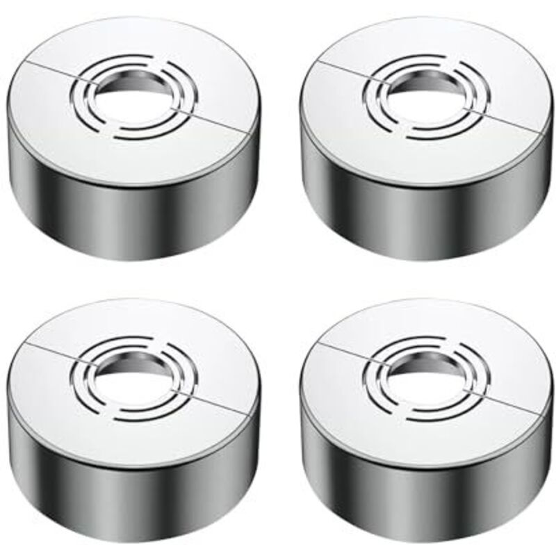 Odipie - Pack of 4 rosette shower fittings, stainless steel cover rosette, heating pipe cover, applicable diameter 20/25/32 mm, for shower
