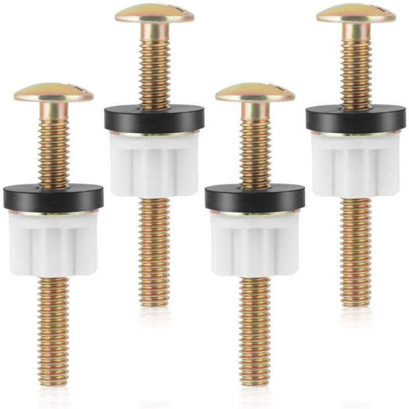 Pack Toilet Seat Screws - Toilet Seat Replacement Parts - Universal Screws - Toilet Seat Fixing Kit - Replacement Nuts and Screws
