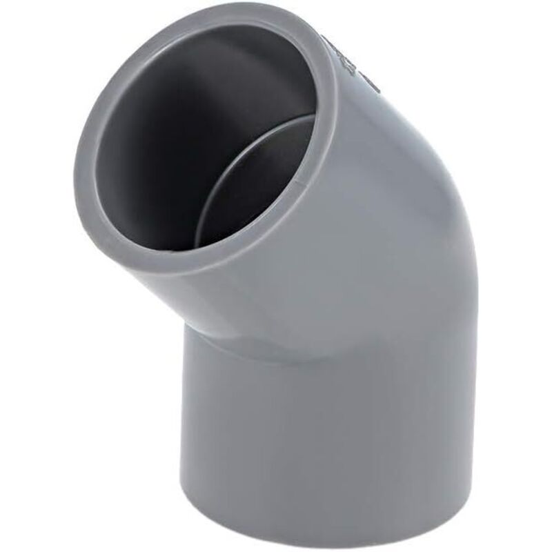 Pack of 10 45 Degree pvc Pipe Fittings Grey 25mm