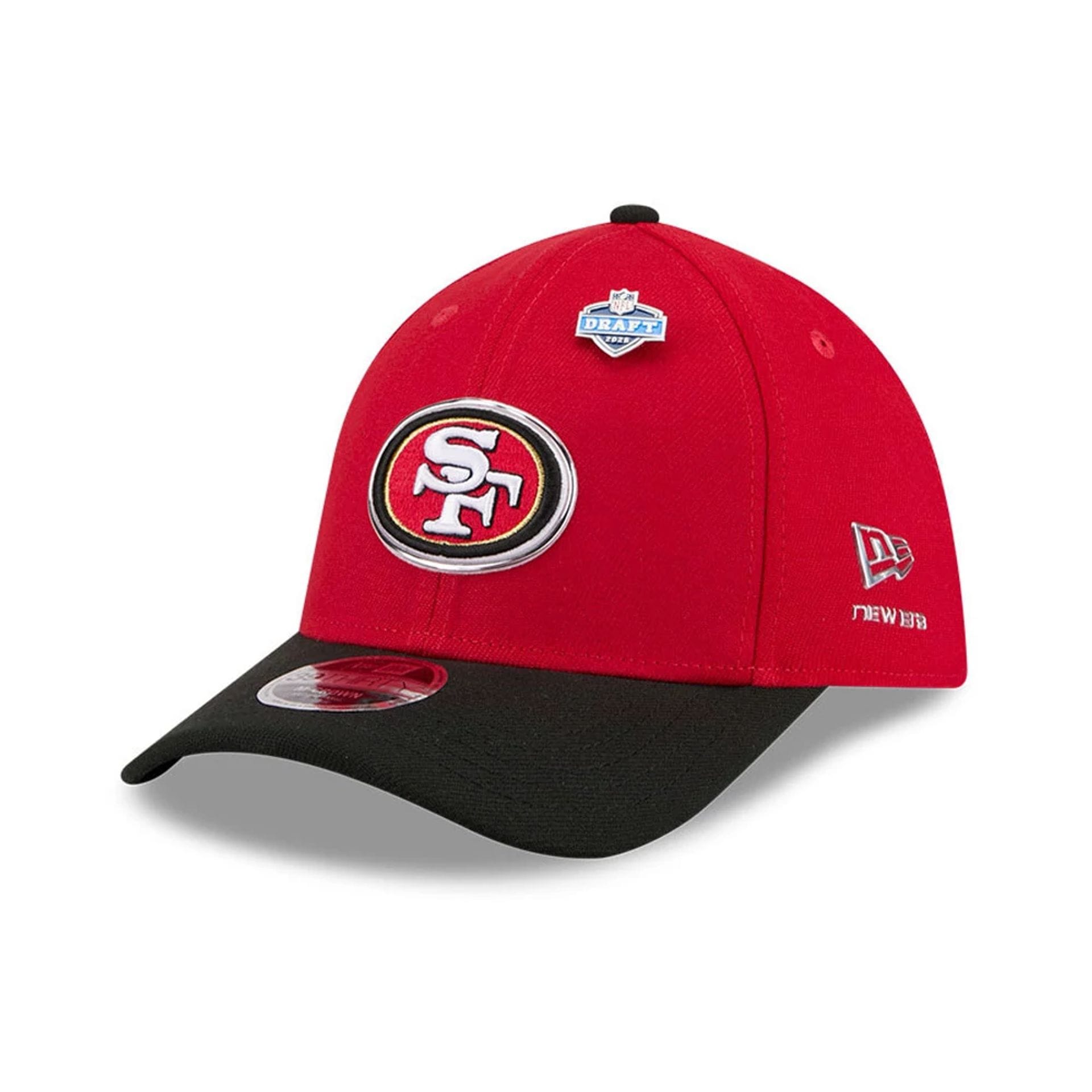 San Francisco 49ers NFL Draft 2026 Red 39THIRTY M-Crown Stretch Fit Cap New Era Cap adult unisex