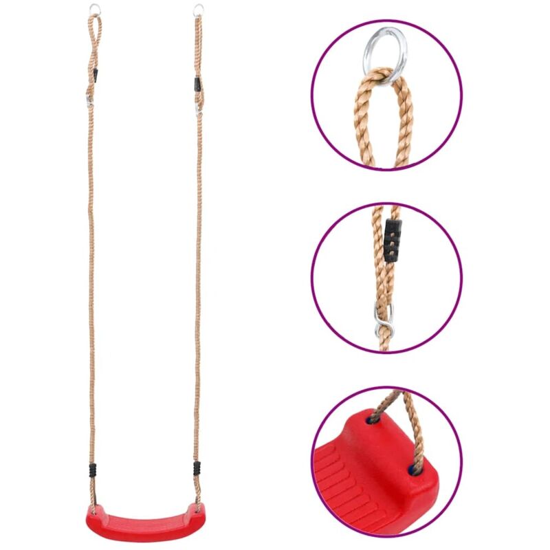 Swing Seat for Children Red Vidaxl