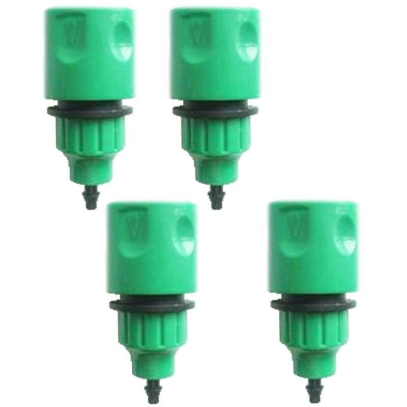 Tinor - Garden Hose Pipe Adapter Single Use Connector Fitting for Irrigation Pack of 4
