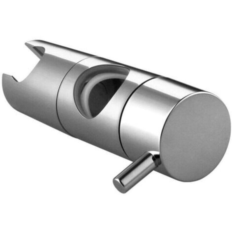 2 Pieces Universal Shower Head Holder (22mm diameter) - Chrome Adjustable Holder for Easy-to-Install Shower Head - Replacement Attachment for Slide