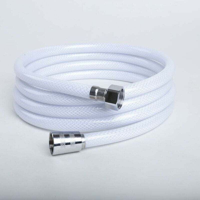 2M PVC Shower Hose, Universal Replacement, G1/2 Hose, High Pressure Resistance, Flexible and Break-Resistant.