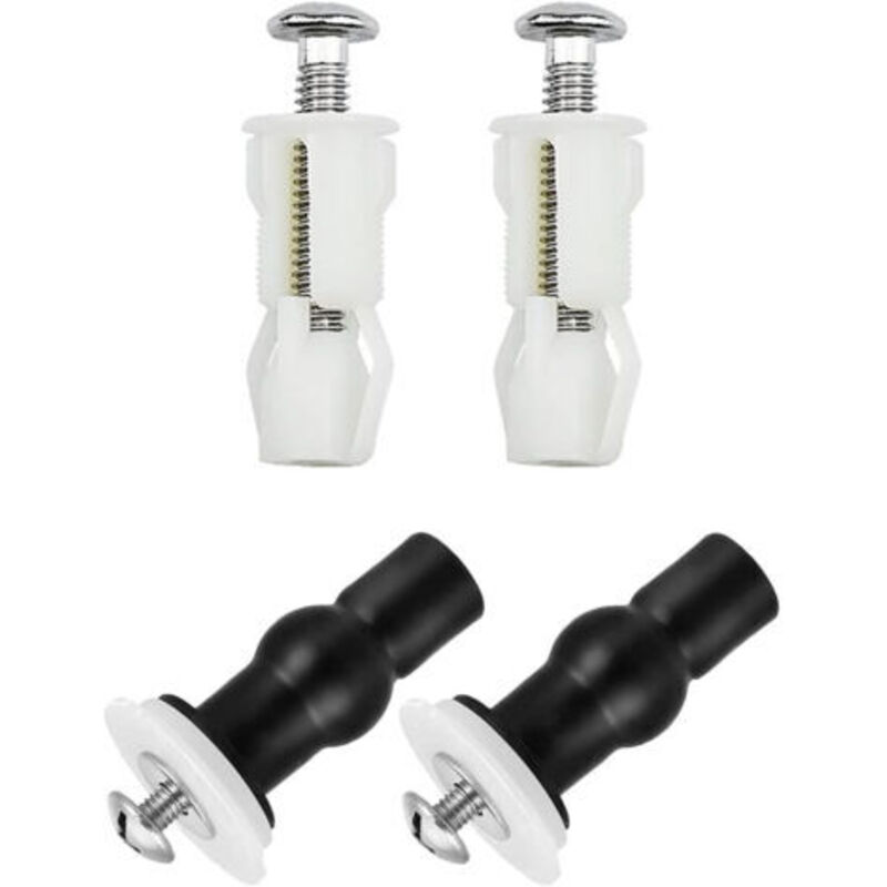4 Pcs Toilet Seat Fixings Hinges, Expansion Screws for Toilet Lid Toilet Seat Fixing Screws for Toilet Seat Set, Replacement Parts for Toilet Lid