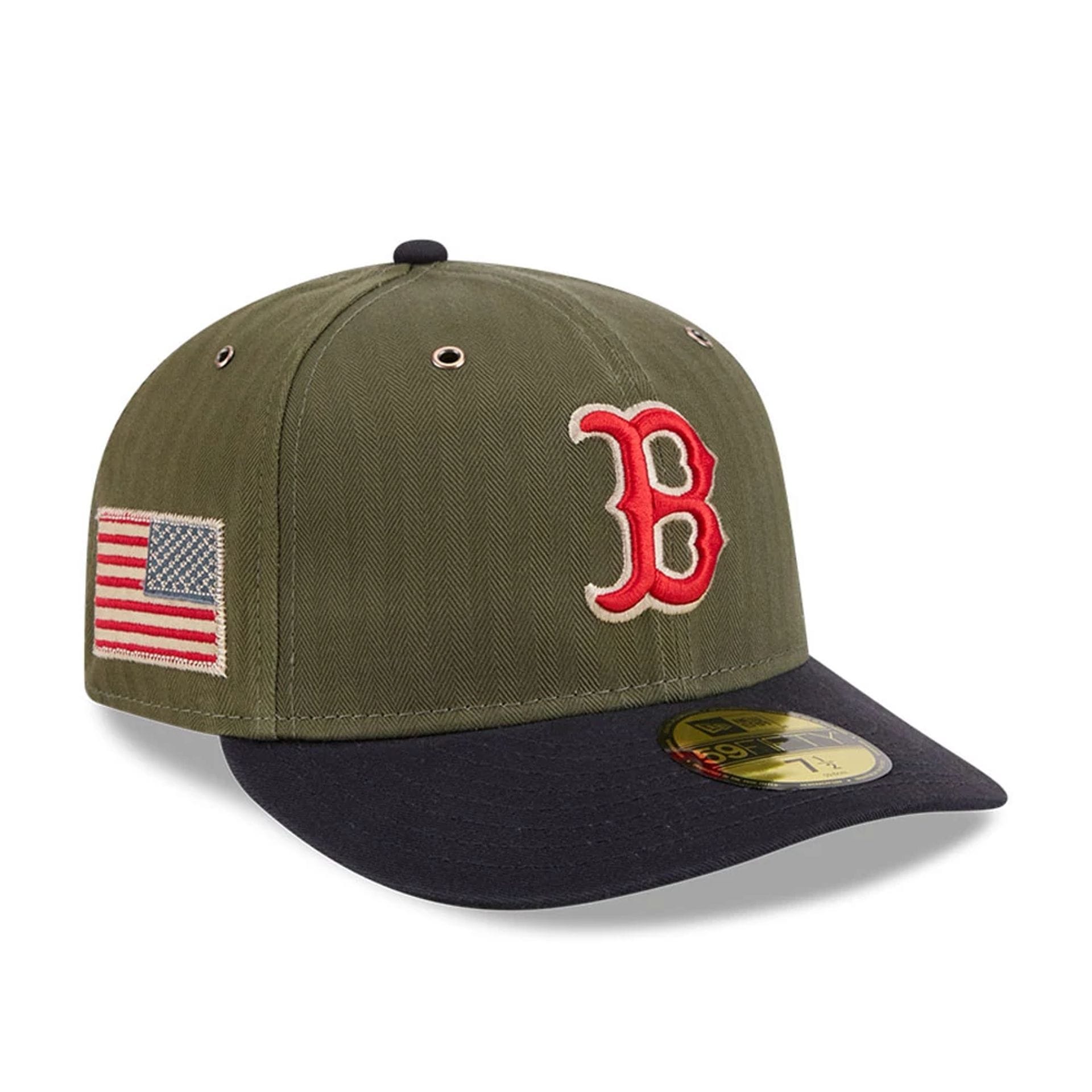 Boston Red Sox MLB American Herringbone Green 59FIFTY Fitted Cap New Era Cap adult unisex