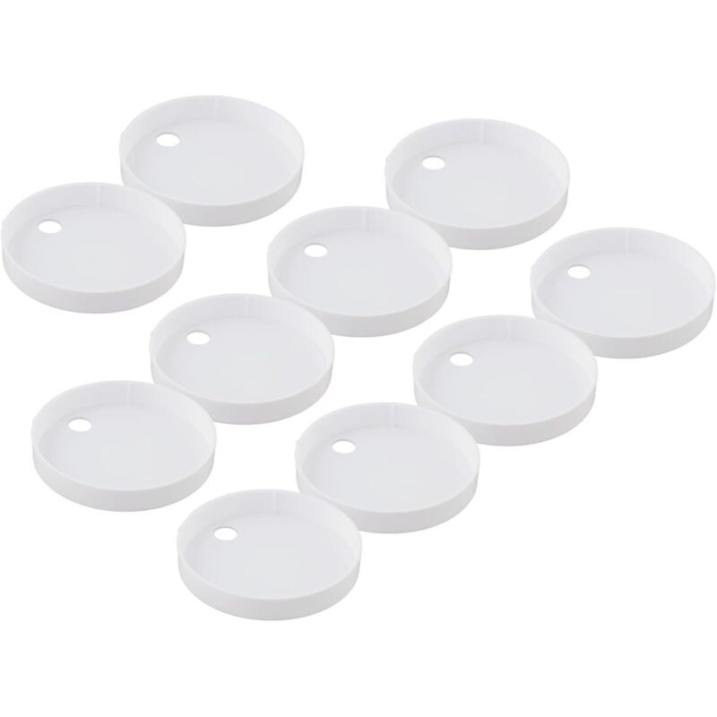 CCYKXA Replacement 60mm plastic toilet seat for bathroom fitting, white, 60mm screw, decorative, waterproof hinge, rust-resistant
