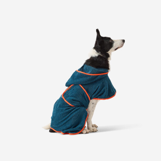 Dog Towel Robe Blue