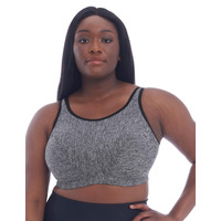 Goddess Sports Non Wired Sports Bra - Pewter Heather - 34C