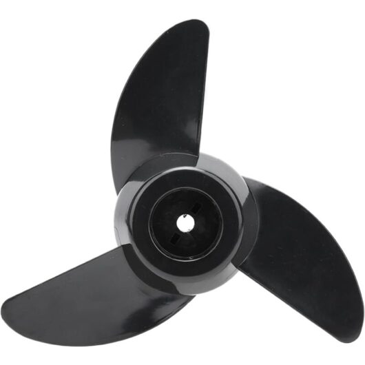 Gotrays - 3 Blades 12V24V Trolling Motor Thruster Motor Thicken Plastic Electric Thruster Outboard Motor Fitting Accessory