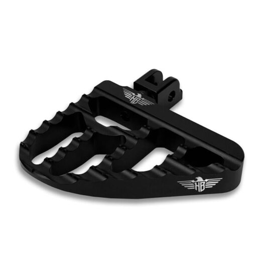 Heinz Bikes Mini Floorboard Foot Pegs For Harley Davidson FLD 1690 2012-2013 Fit Front Or Rear - Black