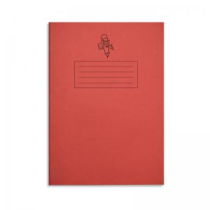 Morrells Handwriting Exercise Book Wide Line A4 Red Pack of 50 MHWLR-8