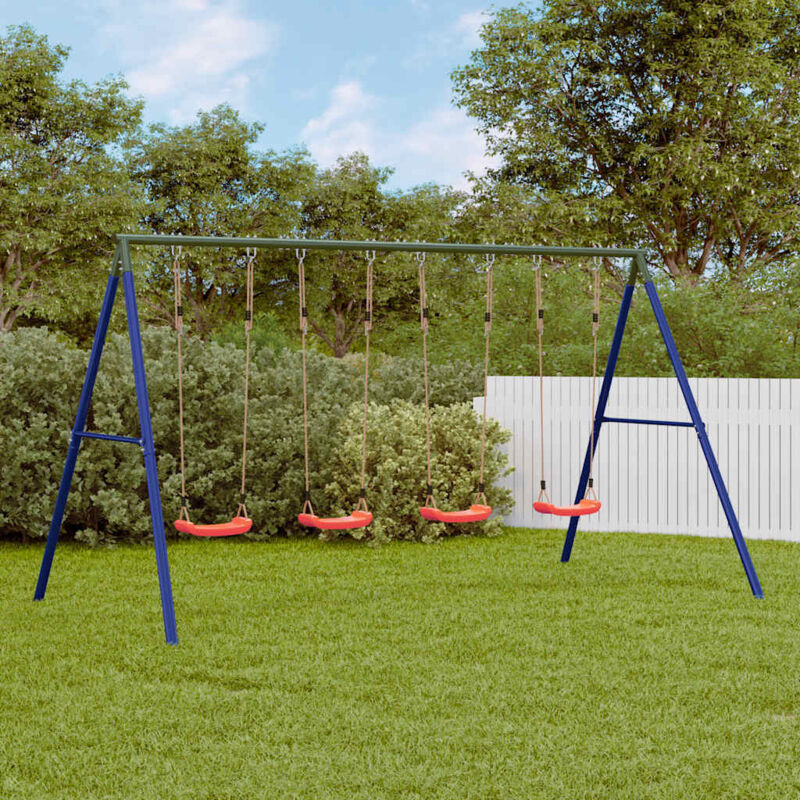 Outdoor Swing Set with 4 Swings vidaXL