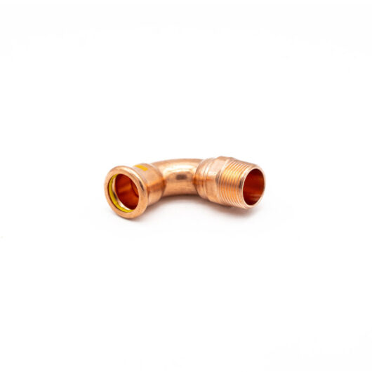 Premium Copper Pressfit Gas Elbow, 22x3/4" MI, WRAS Approved