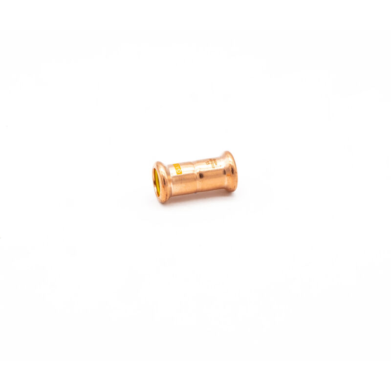 PrimaPress 15mm Copper Pressfit Gas Coupler for Water & Gas