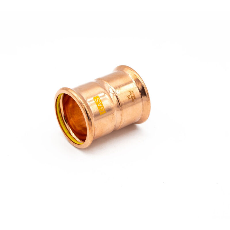 PrimaPress 54mm Copper Pressfit Gas Coupler - WRAS Approved