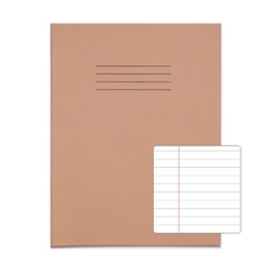 RHINO 9 x 7 Exercise Book 80 Page Buff F8M Carton of 100 Books