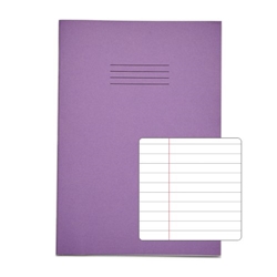 RHINO A4 Exercise Book 64 Page Purple F8M Carton of 50 Books