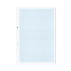RHINO A4 Punched Graph Paper 500 Leaf 1:5:10 Graph Ruling Pack of 1