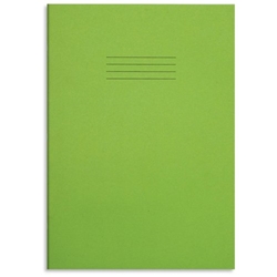 RHINO A4 Special Exercise Book 80 Pg Light Green Cream Paper F8M Pk 10
