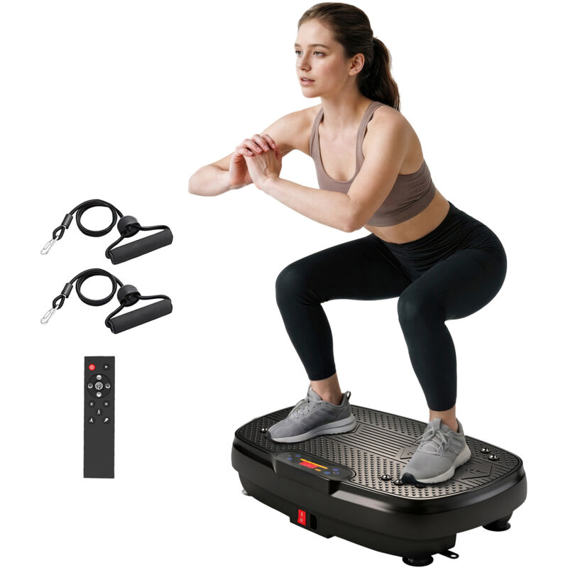 SPORTNOW Vibration Plate Exercise Machine with 120 Speed Levels, 5 Programs